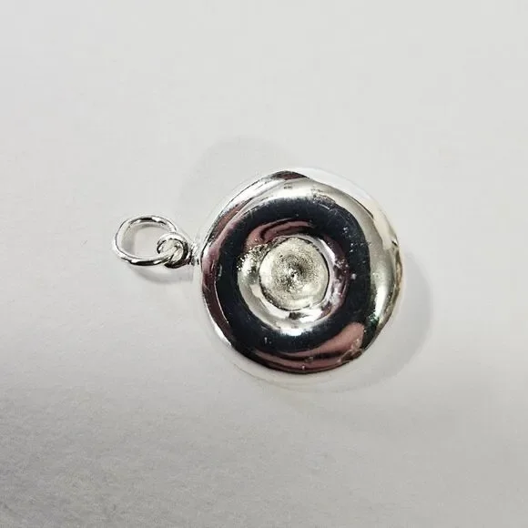 Vintage '80s Old Stock Small Silver 3D Mexican Sombrero Hat Pendant Charm - Picture 7 of 8